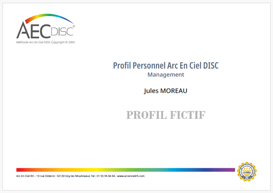 PROFIL PERSONNEL ARC EN CIEL DISC MANAGEMENT