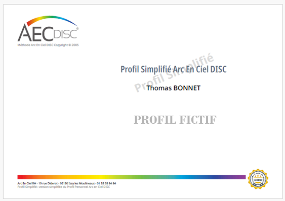PROFIL SIMPLIFIÉ ARC EN CIEL DISC