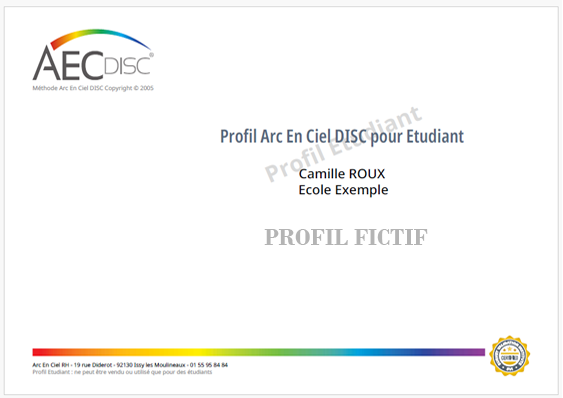 PROFIL ARC EN CIEL DISC POUR ÉTUDIANT